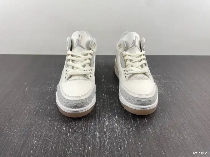1st Kicks Shoes Air Craft Jordan 3 Ivory FJ9479-100 0601